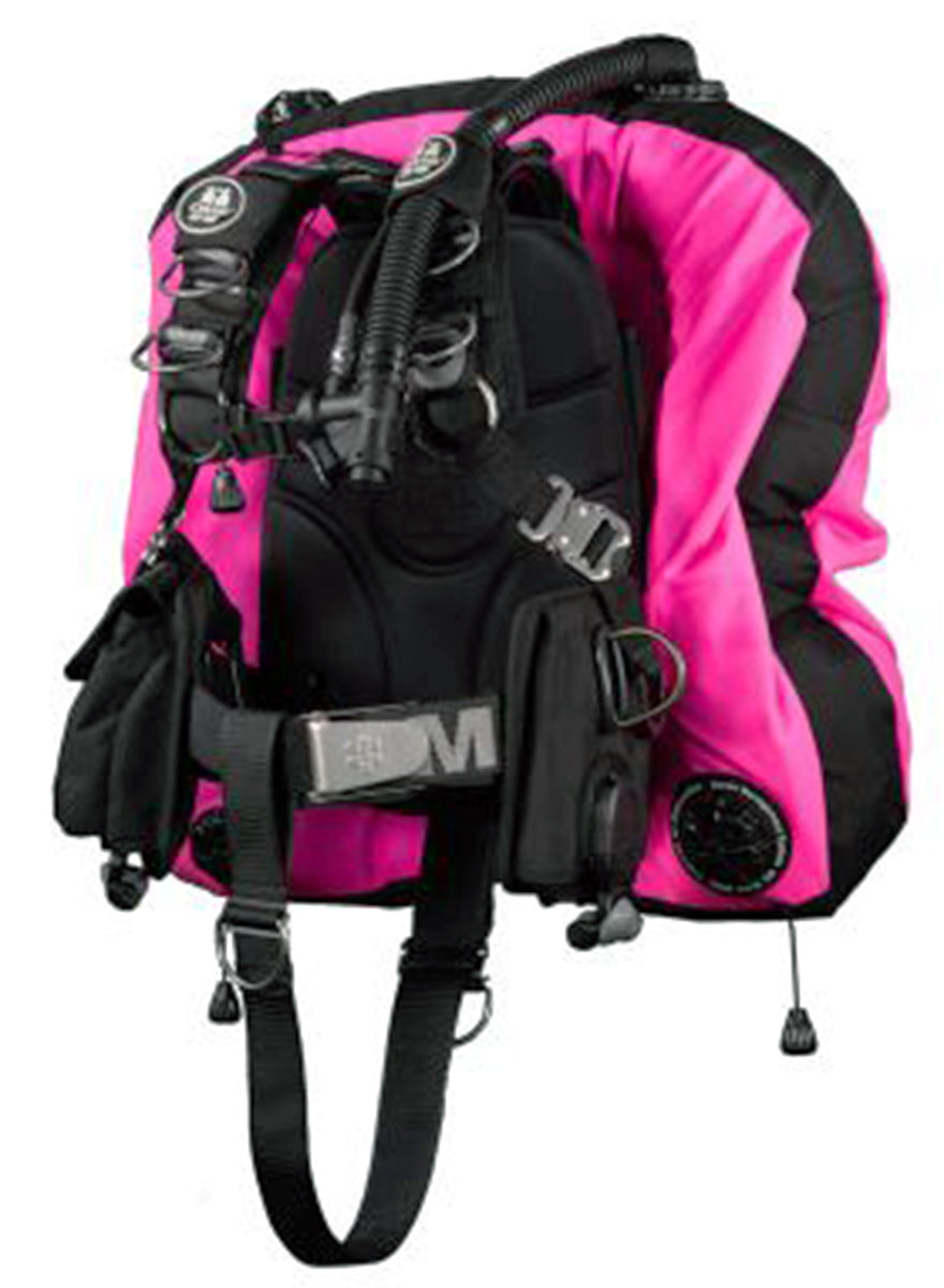 OMS Pink/Black 45/60Lb 20/27Kg Aluminum Comfort Harness III Signature with Deep Ocean Wing S11818007