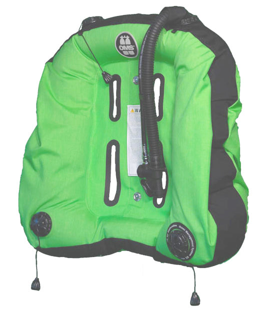 OMS Lizard Green/Black 60Lb 27Kg Deep Ocean 2 Hybrid Wing A11418032