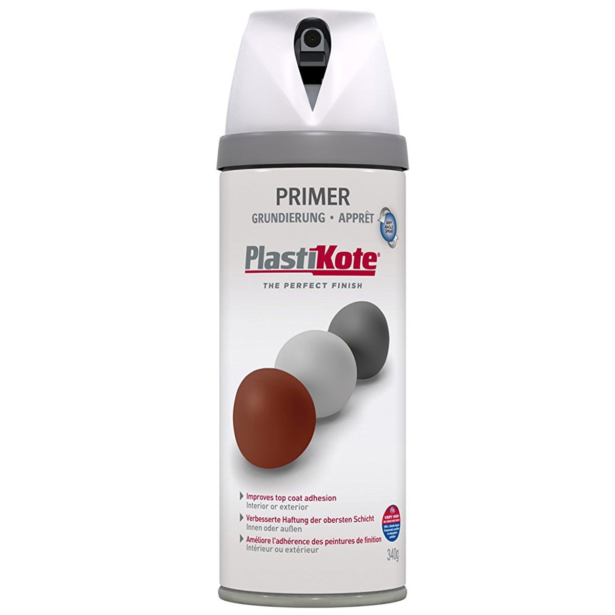 PlastiKote Twist & Spray Paint 400ml White Primer PA-009