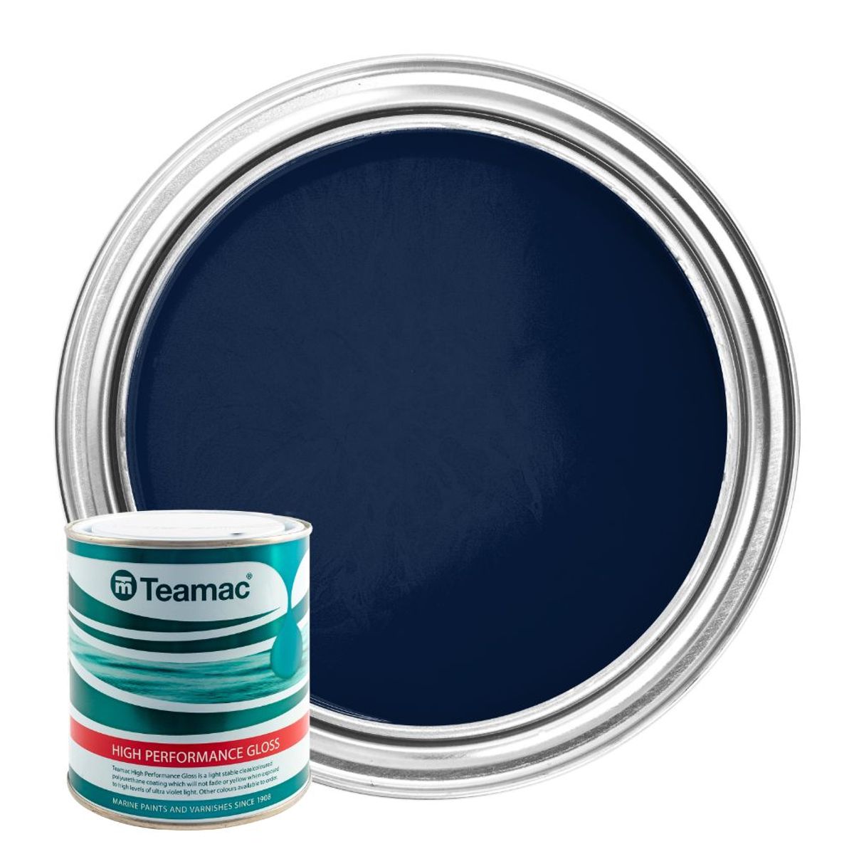 Teamac Marine Gloss Paint in Oxford Blue (1 Litre / 21) PA-115