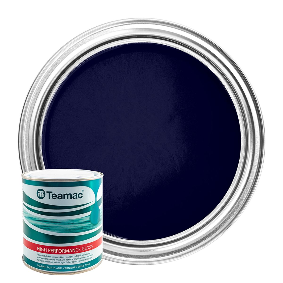 Teamac Marine Gloss Paint in Royal Blue (1 Litre / 73) PA-180