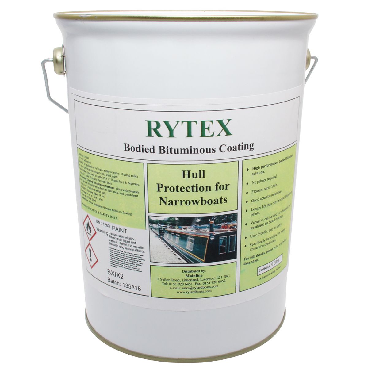 Rylard Rytex Bitumen Paint 5 Litre PA-200