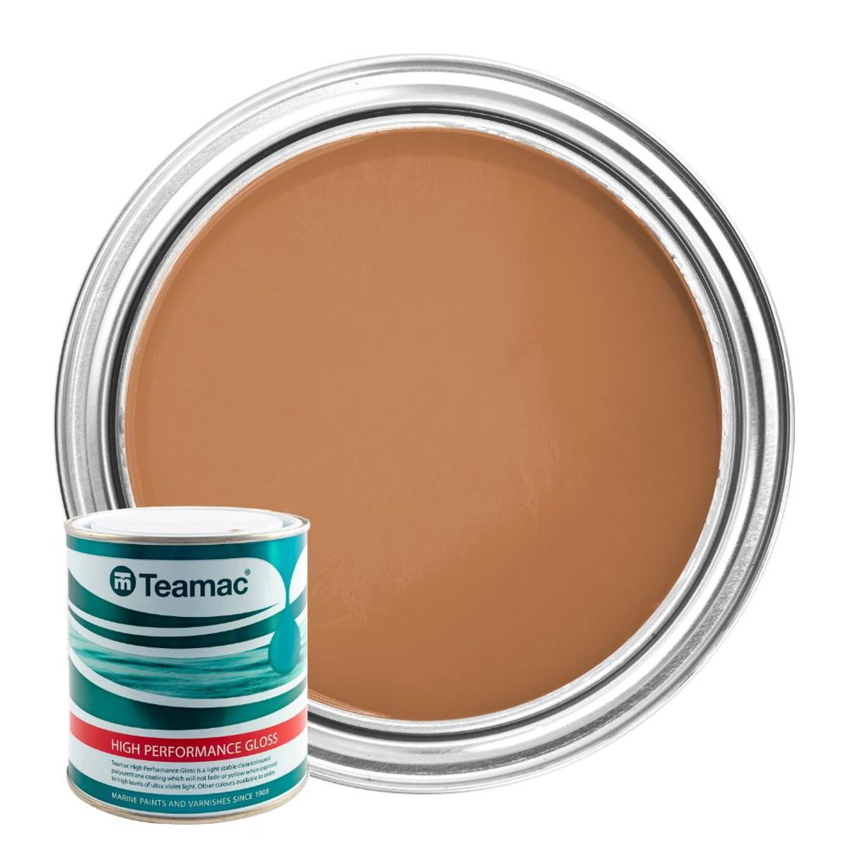 Teamac Marine Gloss Paint in Light Brown (1 Litre) PA-273
