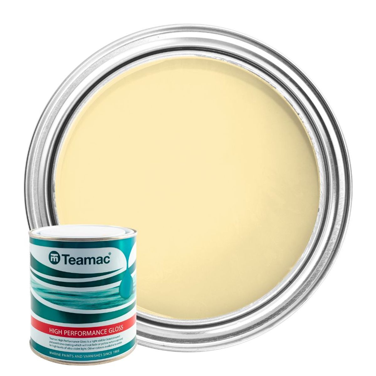 Teamac Marine Gloss Paint in Regency Cream (1 Litre / 735) PA-274