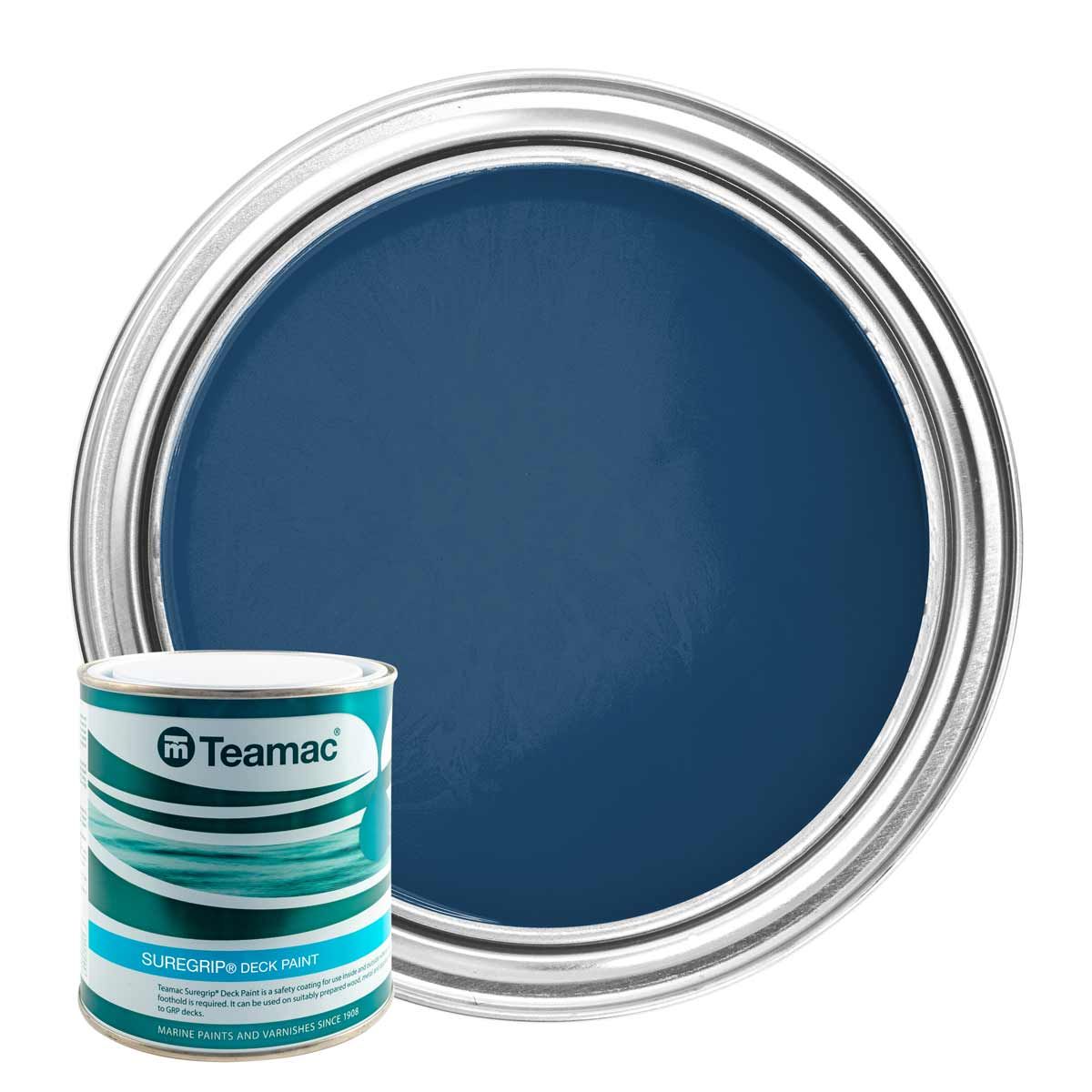 Teamac Suregrip Deck Paint in Blue (1 Litre) PA-332