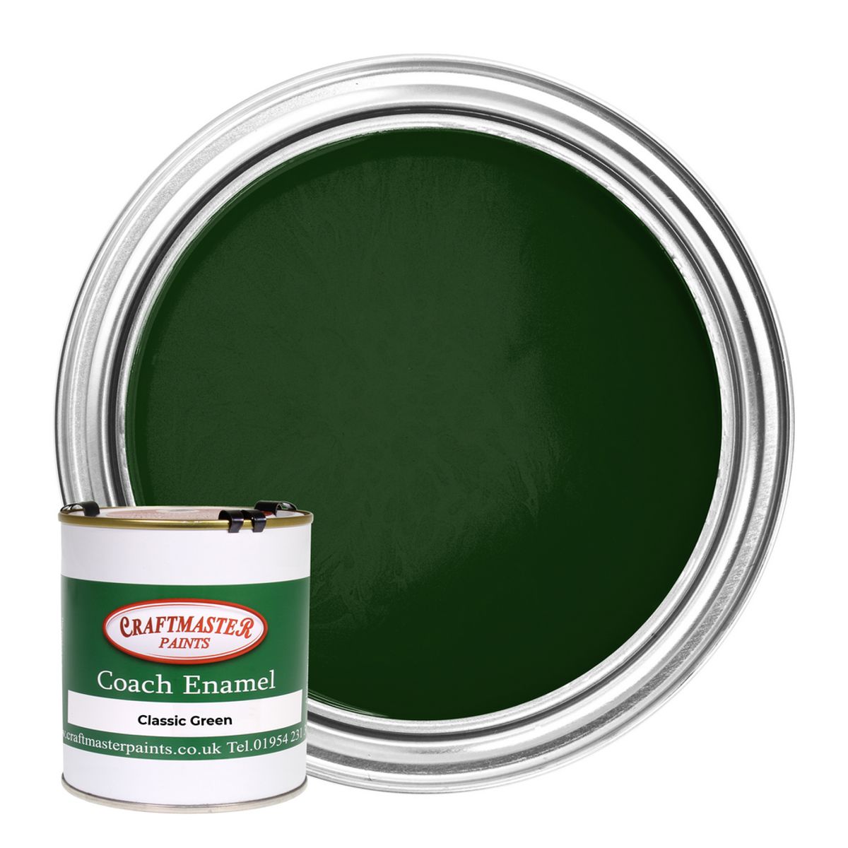 Craftmaster Coach Enamel Boat Paint in Classic Green (500ml) PA-613