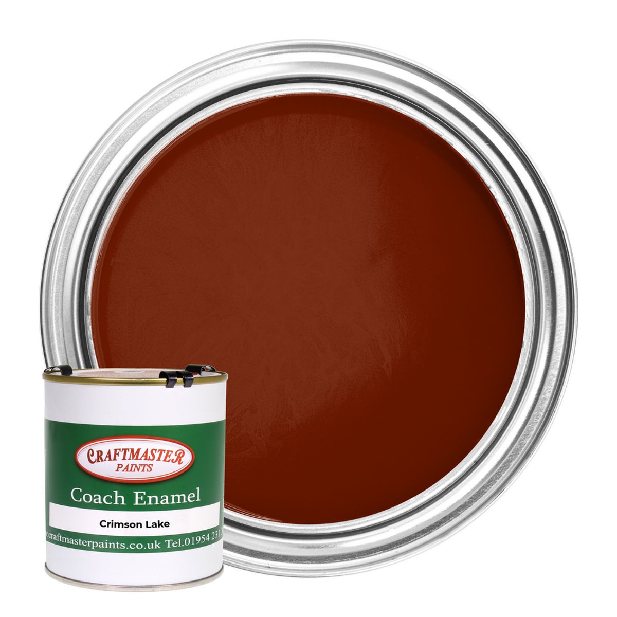 Craftmaster Coach Enamel Boat Paint in Crimson Lake (500ml) PA-617