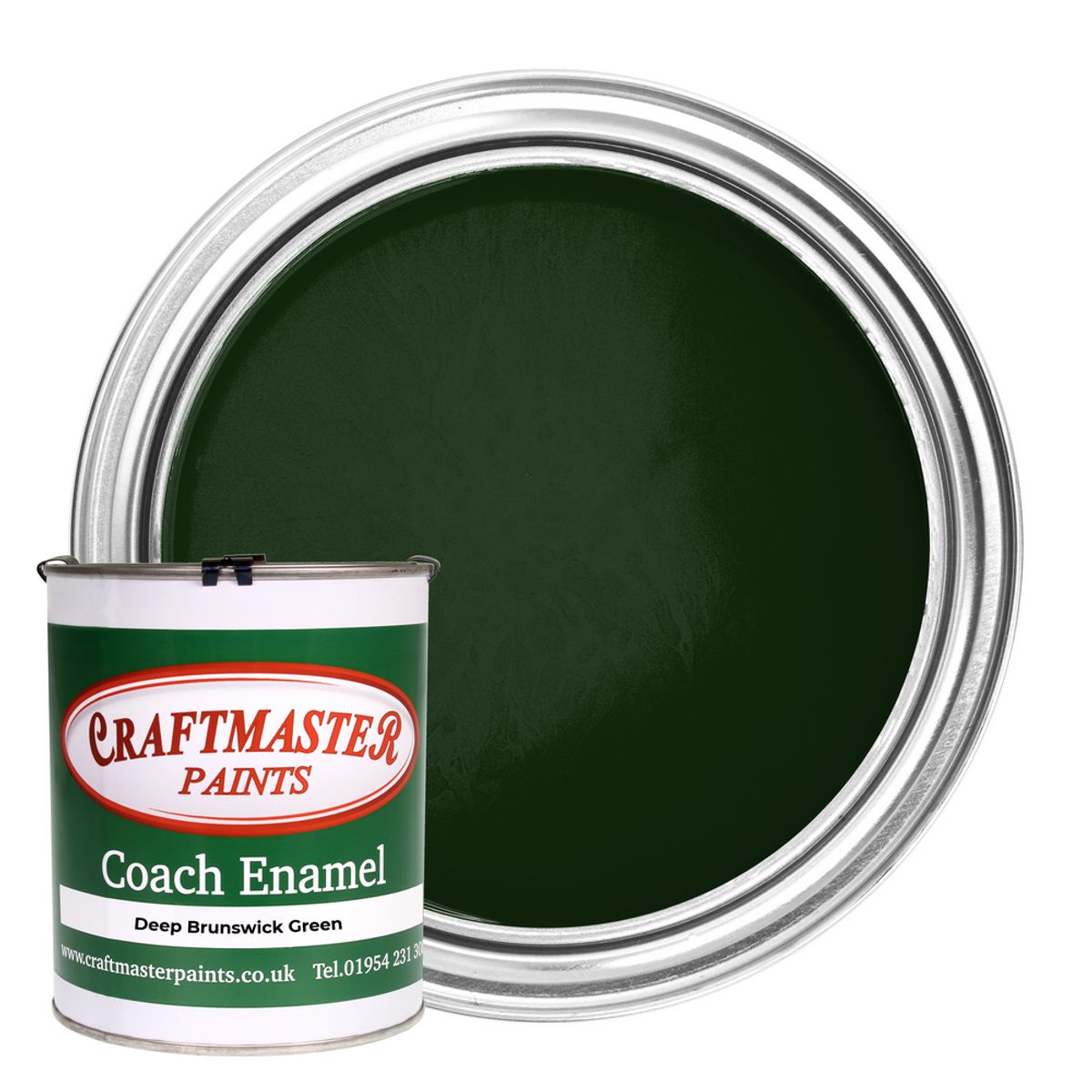 Craftmaster Coach Enamel Boat Paint in Deep Brunswick Green (1 Litre) PA-620