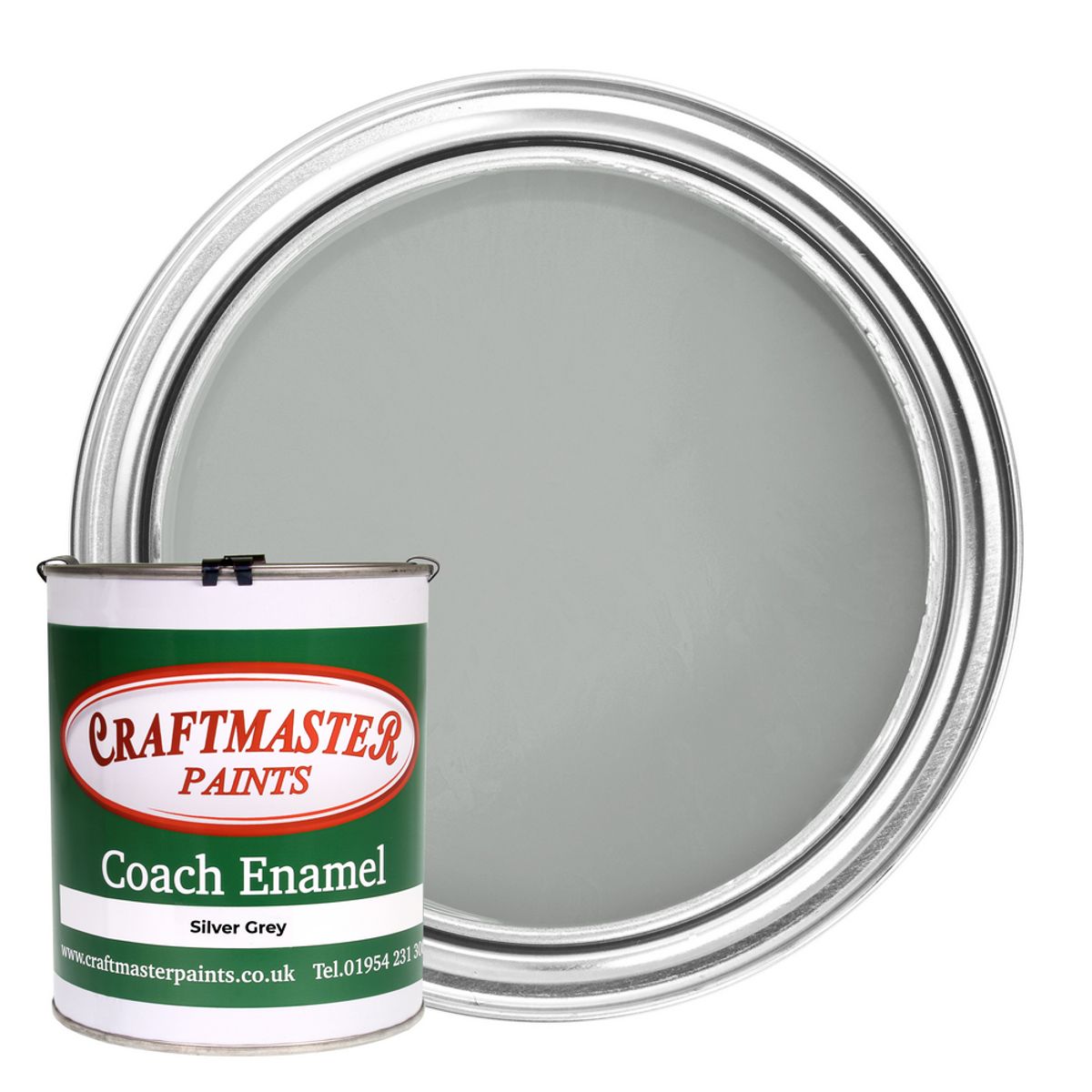 Craftmaster Coach Enamel Boat Paint in Silver Grey (1 Litre) PA-640