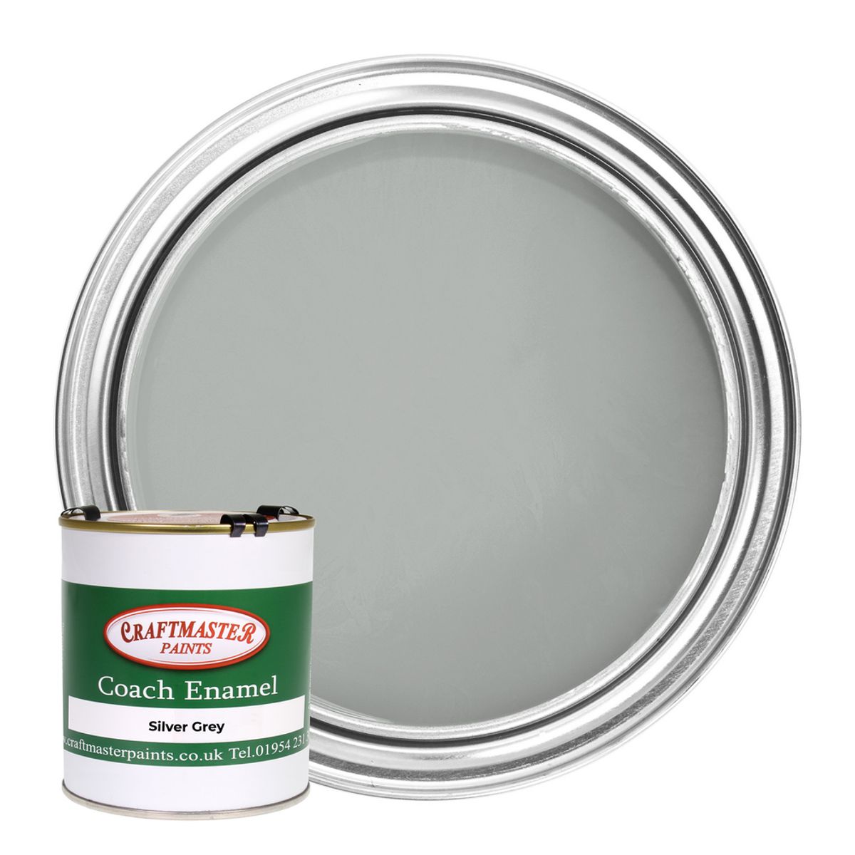 Craftmaster Coach Enamel Boat Paint in Silver Grey (500ml) PA-641