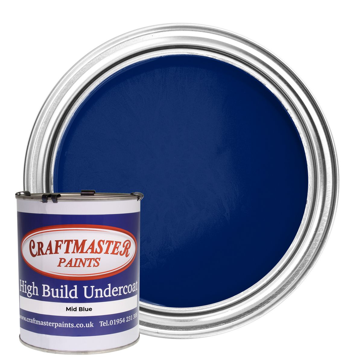 Craftmaster Undercoat Boat Paint in Mid Blue (1 Litre) PA-660