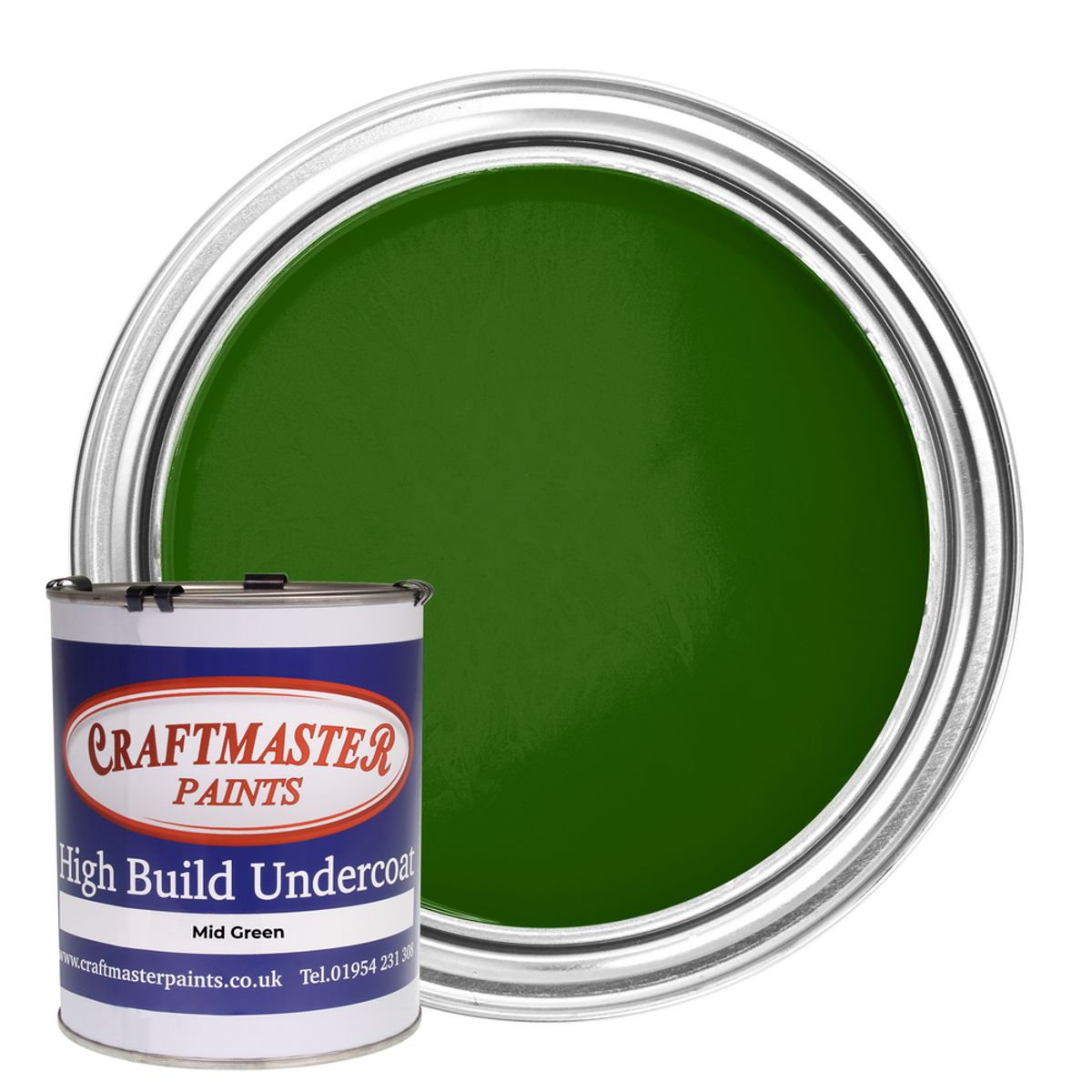 Craftmaster Undercoat Boat Paint in Mid Green (1 Litre) PA-662