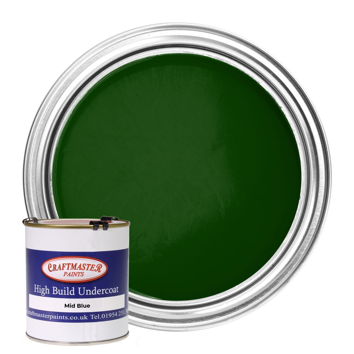 Craftmaster Undercoat Boat Paint in Mid Green (500ml) PA-663