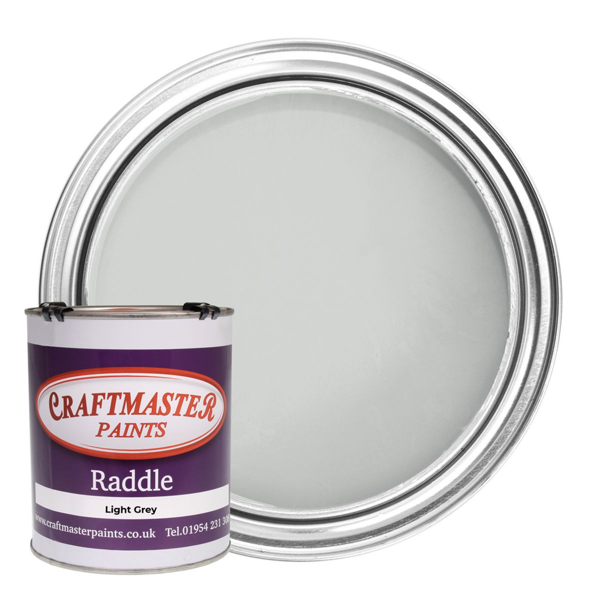 Craftmaster Raddle Enamel Deck/Roof Paint Light Grey (1 Litre) PA-671