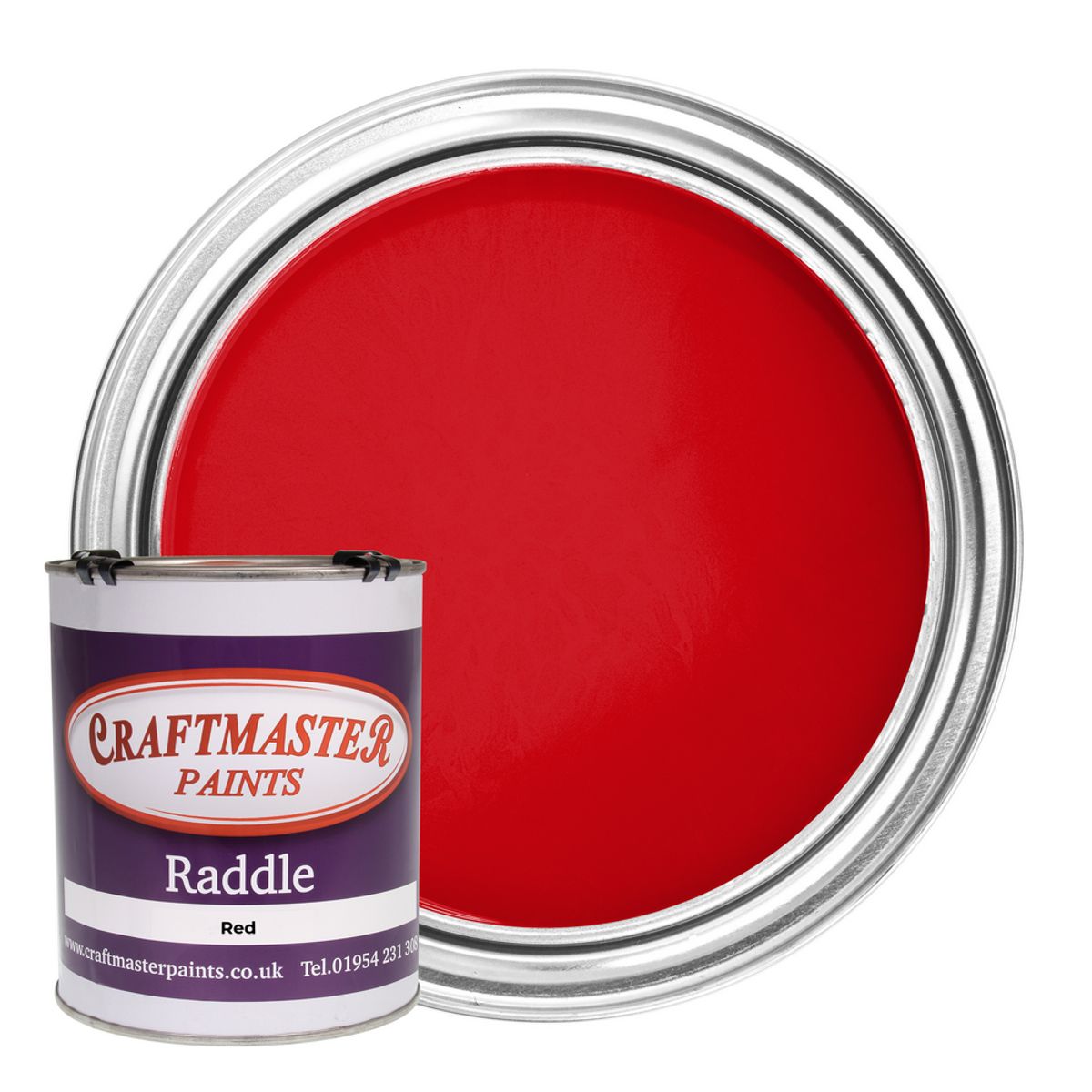 Craftmaster Raddle Enamel Deck/Roof Paint Red (1 Litre) PA-672