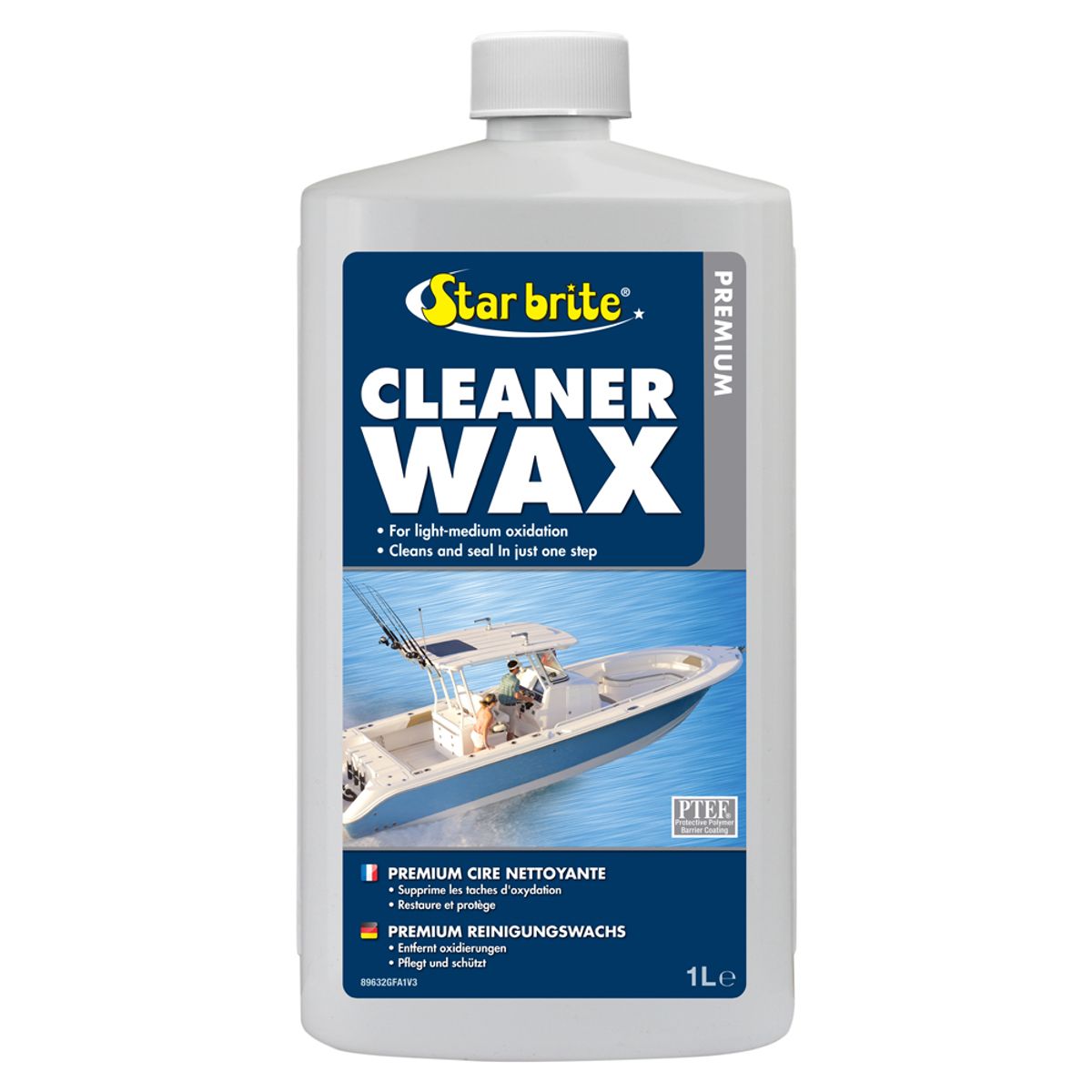 Star brite Premium Cleaner Wax with PTEF (1 Litre Bottle) SB-826