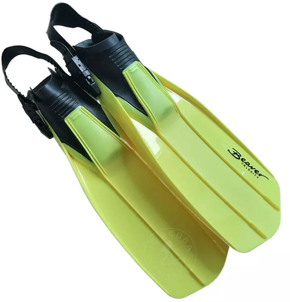 Beaver Velocity Fins Yellow M/L