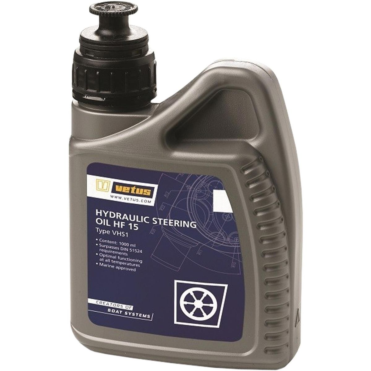 Vetus Hydraulic Oil for Steering Systems (1 Litre) V-VHS1