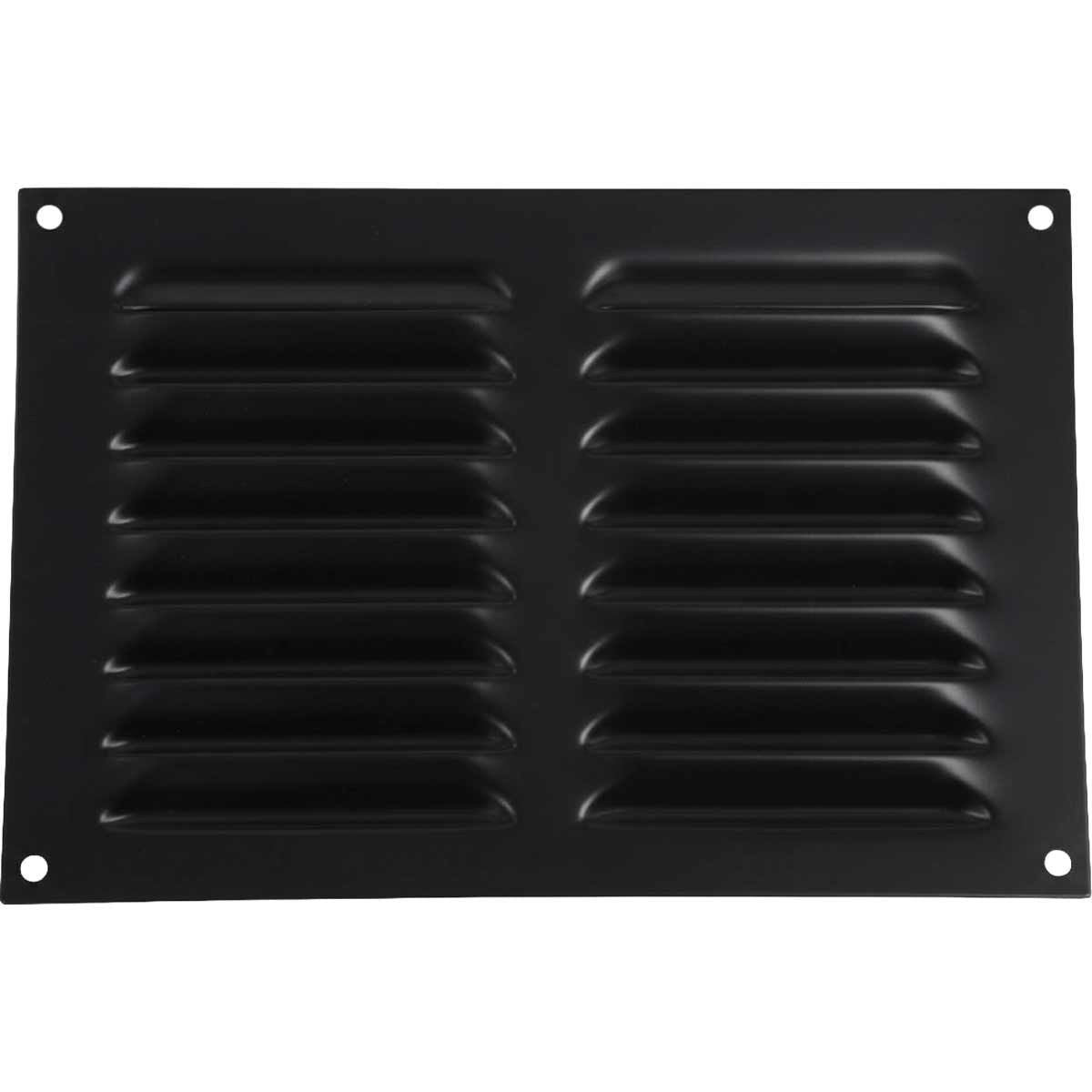 Hooded Louvre Vent Matt Black (9" x 6") V80185MB