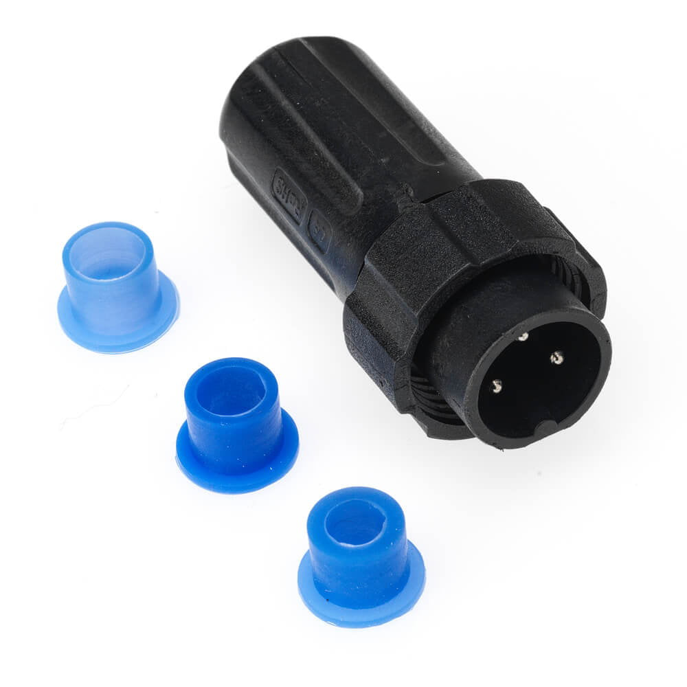 Index Marine Spare Grafter 3 Pin Male In-Line Plug Connector – Screw Terminal