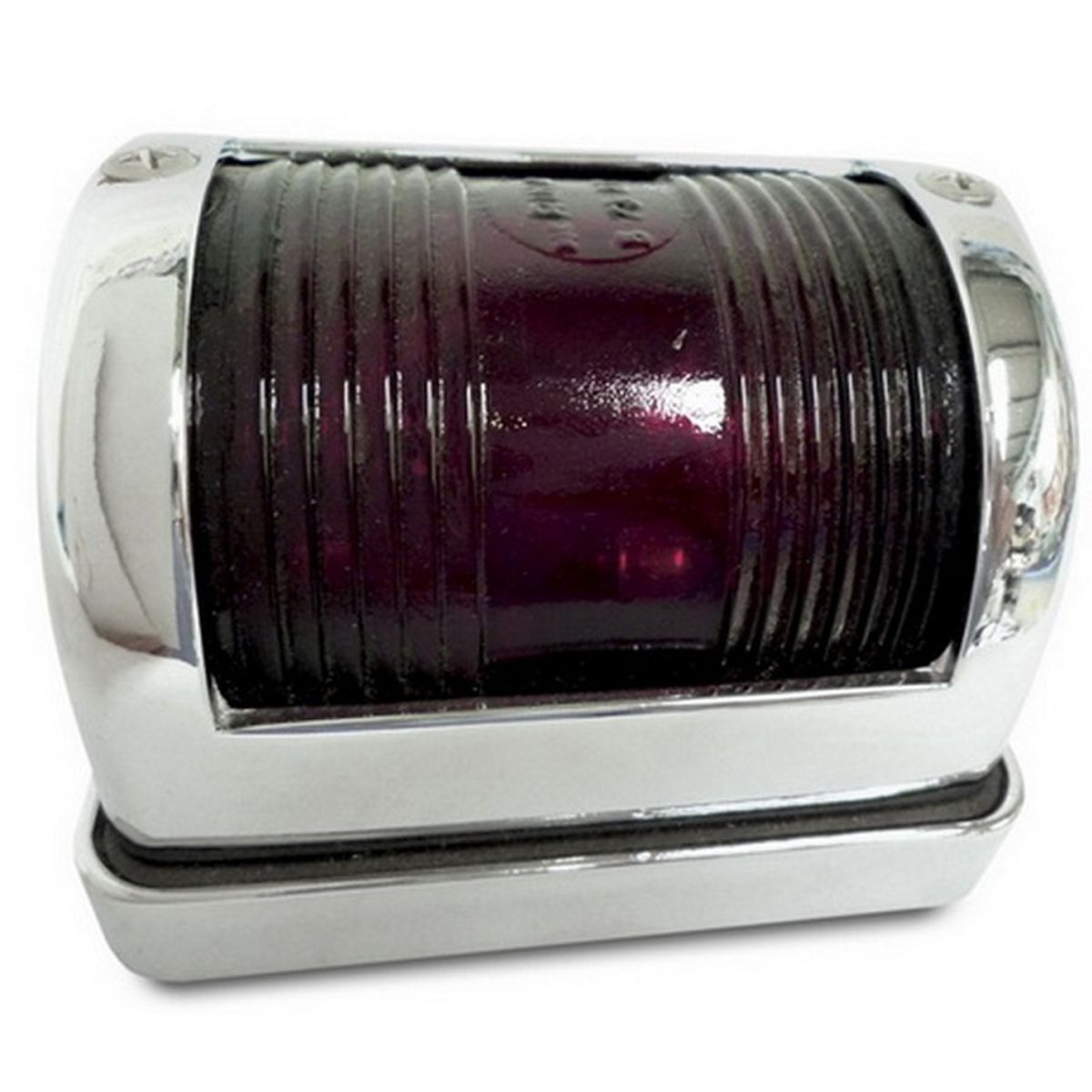 AG Port Red Navigation Light (Chrome Case / 12V) VN-014