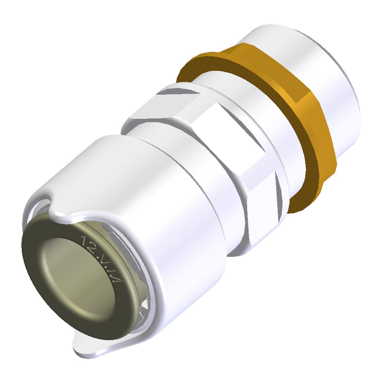 Whale Bulkhead Connector (1/2" BSP - 12mm) W-WU1212B