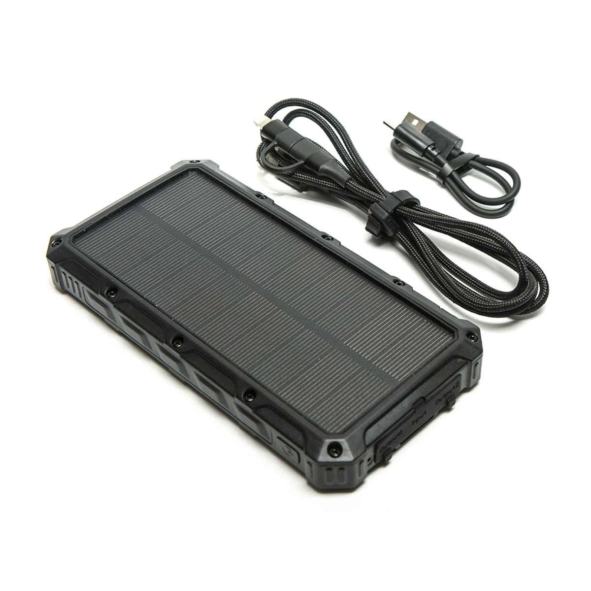Wolf Outdoors SPB-16 Solar Power Bank with Case and 3in1 Lead WOLF-WFPT009