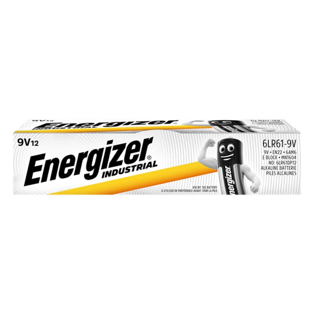Energizer 9V Industrial Batteries (Pack of 12) Y6850/9V/ENER12
