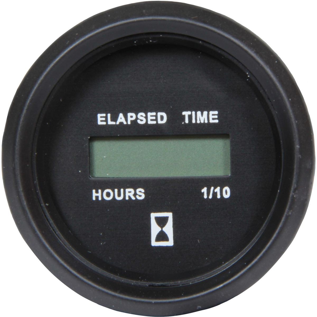Faria Beede Digital Hourmeter Gauge in Euro Black Style (12V / 24V) FAR12835
