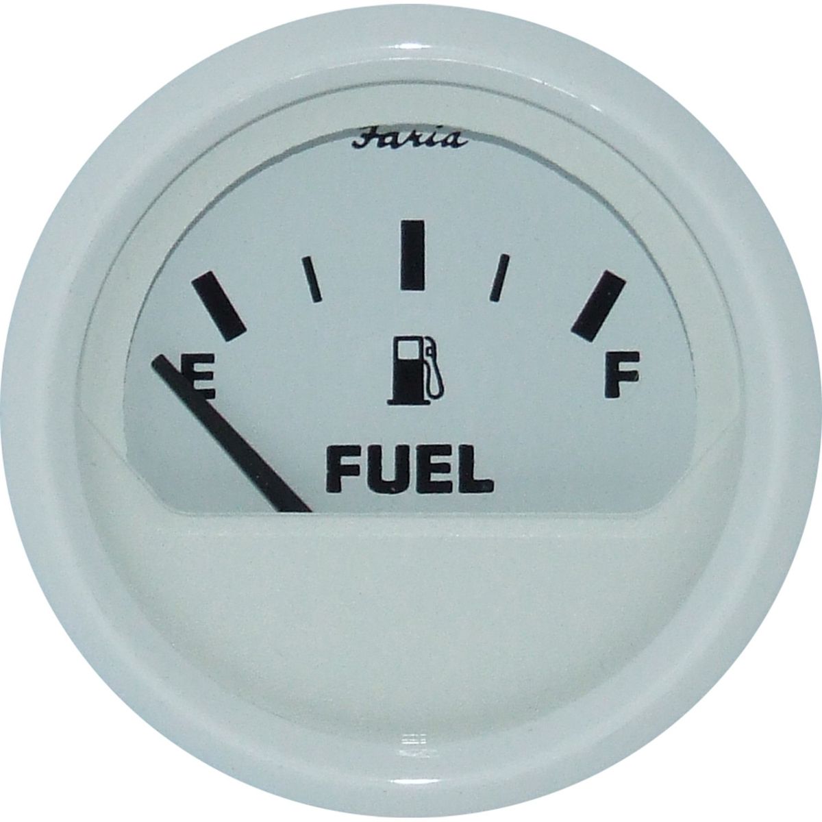 Faria Beede Fuel Level Gauge in Dress White Style (US Resistance) FAR13101