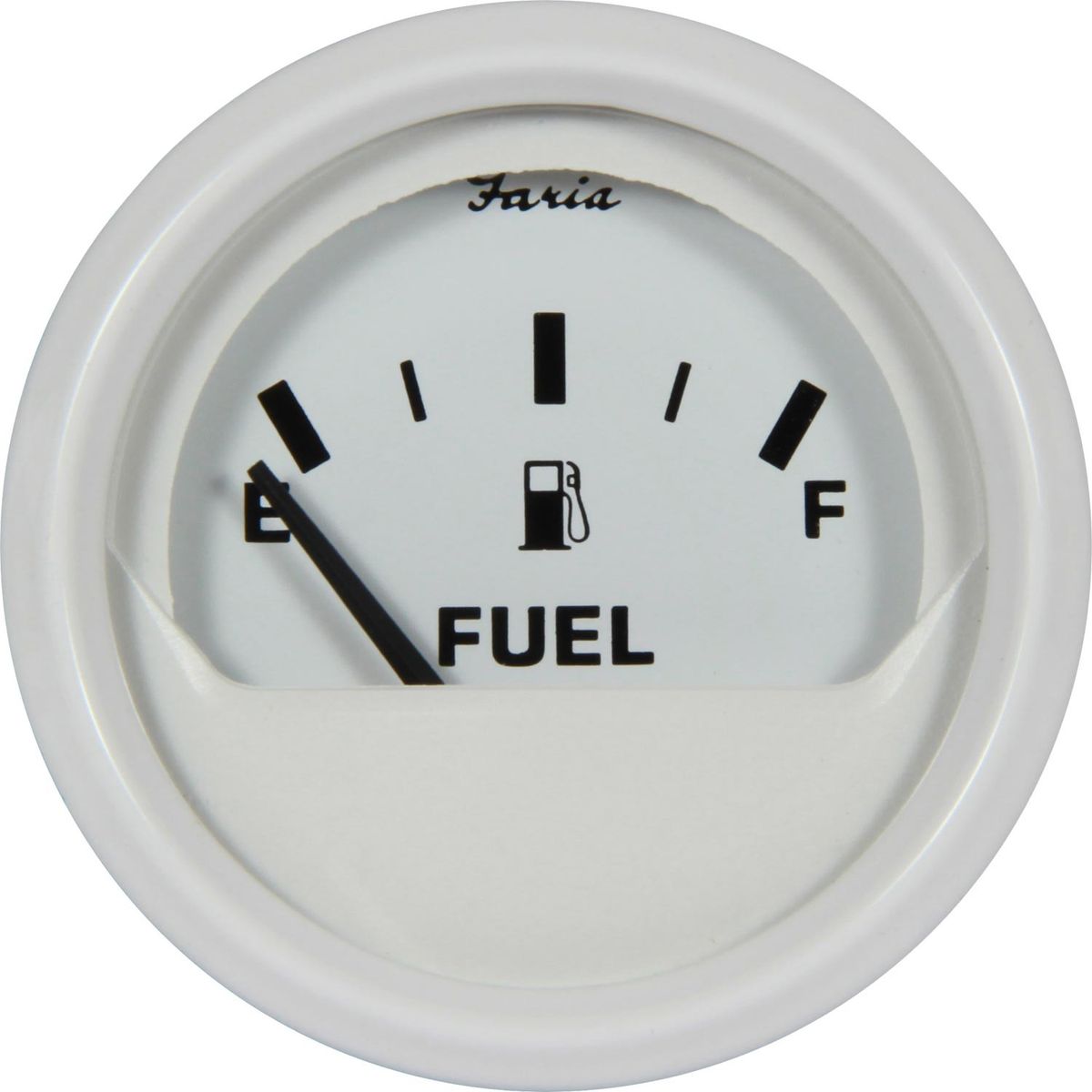 Faria Beede Fuel Level Gauge in Dress White Style (Euro Resistance) FAR13117