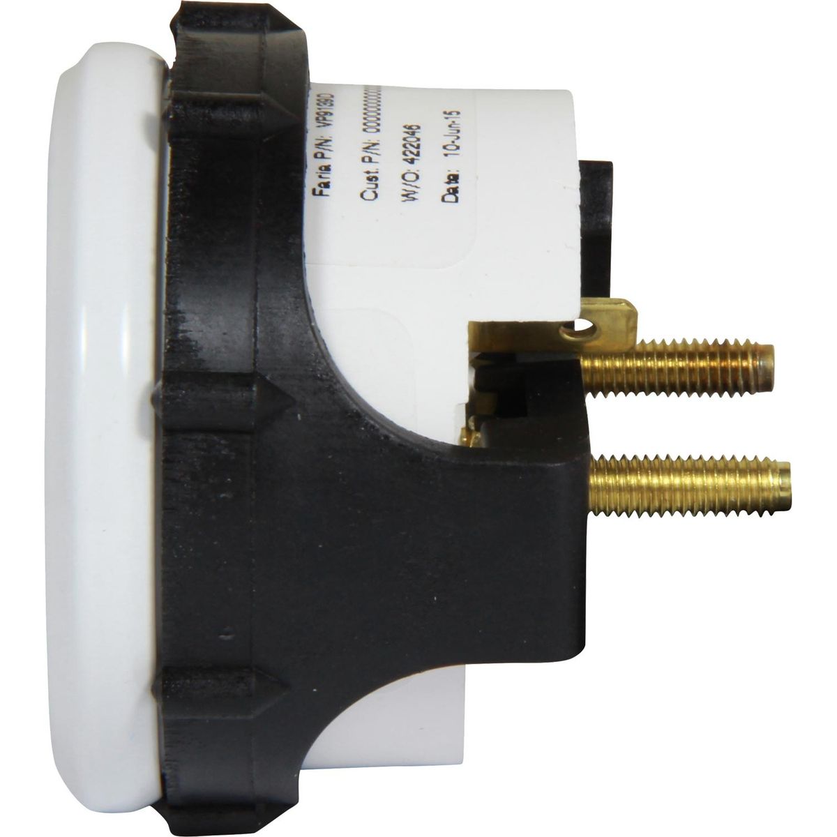 Faria Beede Voltmeter Gauge in Dress White Style (12V) FAR13120