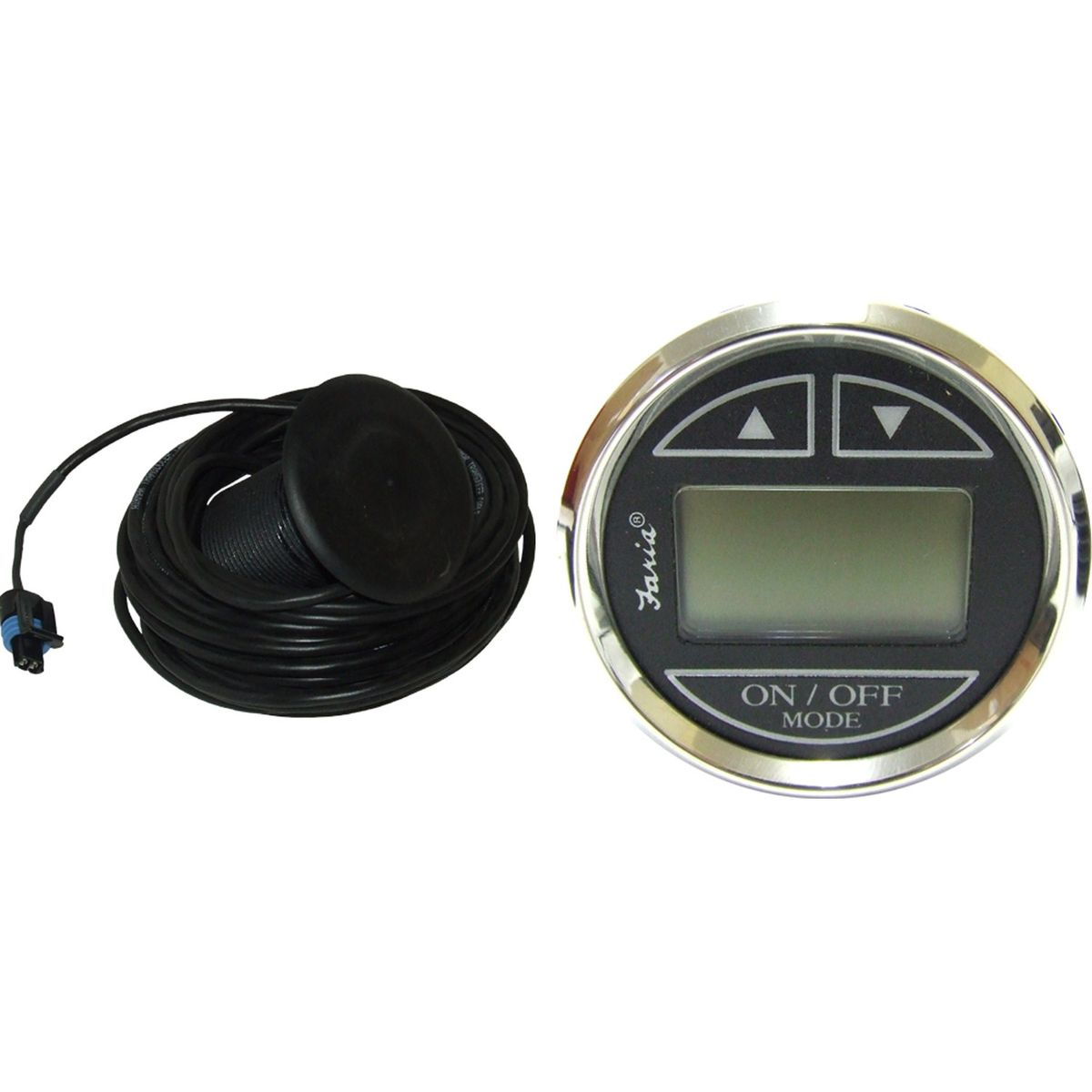 Faria Depth Sounder Gauge in Chesapeake SS Black (Through Hull Sender) FAR13795