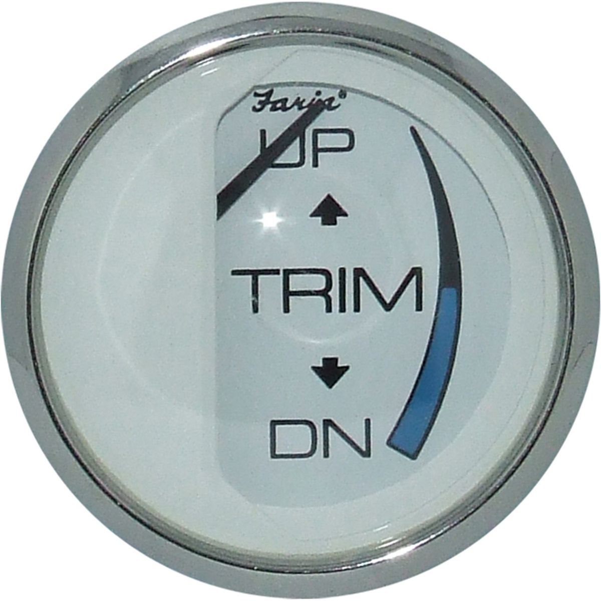 Faria Beede Trim Level Gauge in Chesapeake SS White Style (Type A) FAR13807