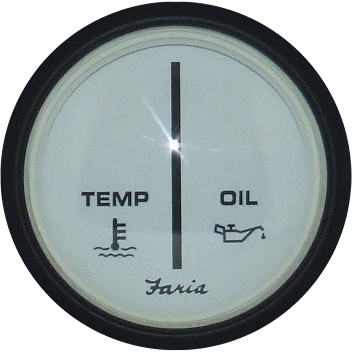 Faria Warning Light Gauge in Chesapeake White (Mercury / Mariner) FAR14870