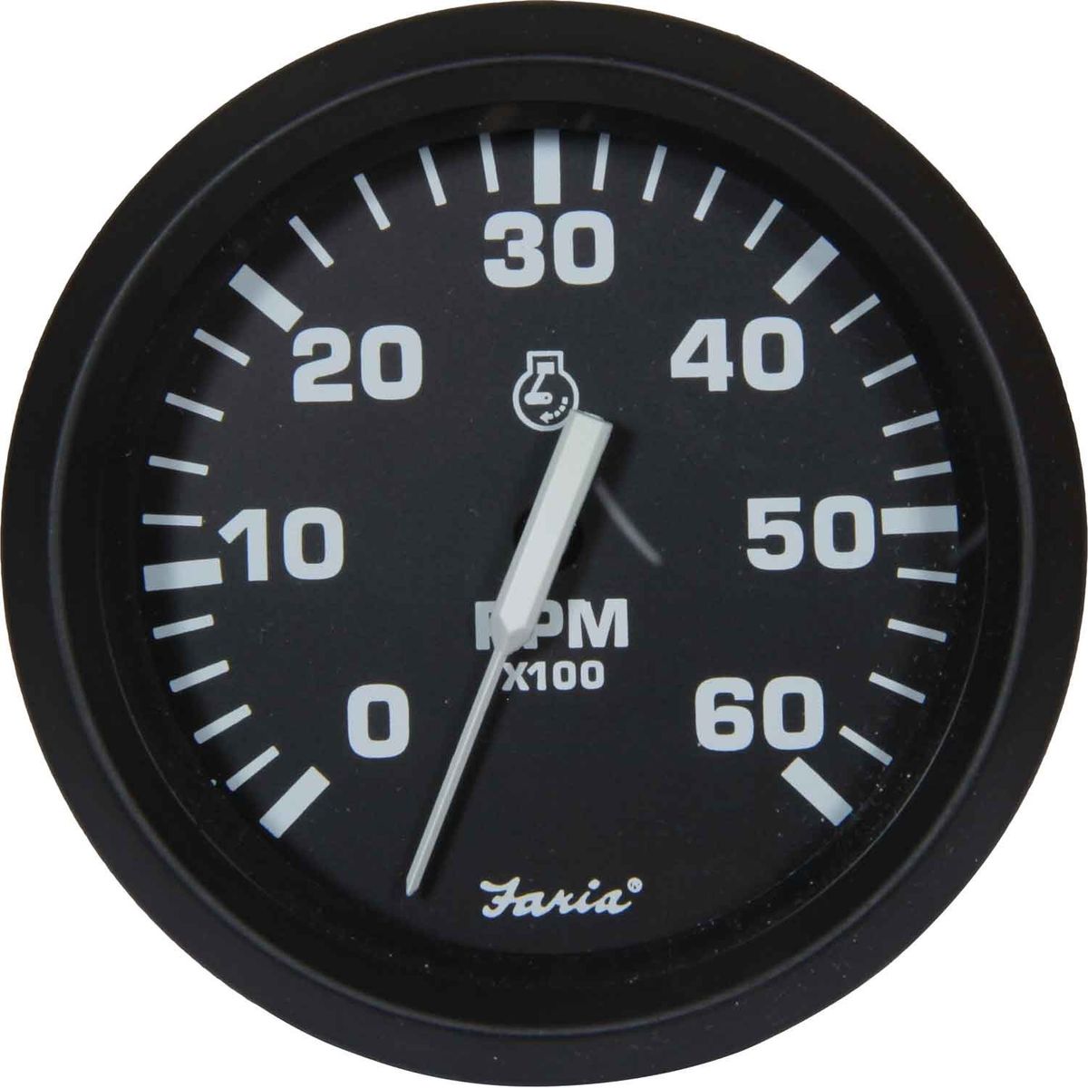 Faria Beede 6 Gauge Set in Euro Black Style (Inboard Motors) FAR-KT9799