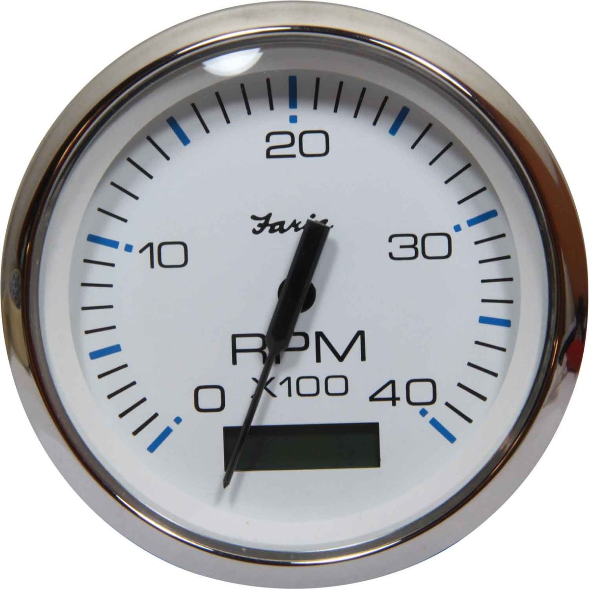 Faria Tacho/Hourmeter in Chesapeake SS White (4000RPM / Alt / Gen) FAR33834