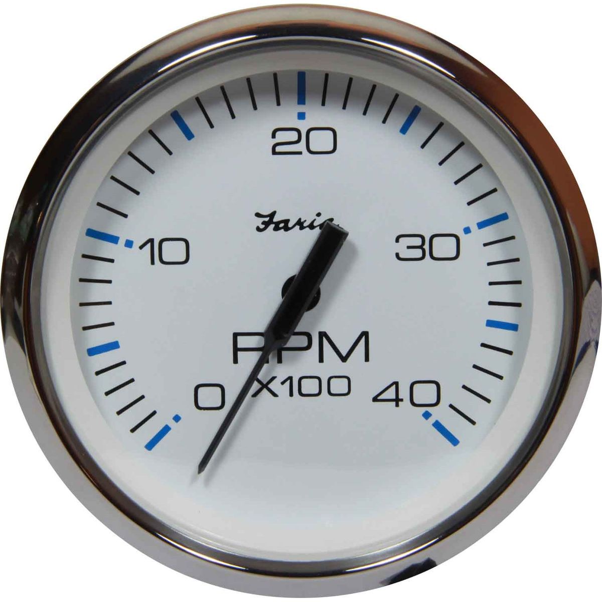 Faria Beede Tachometer in Chesapeake SS White (4000RPM / Alt/Gen) FAR33842