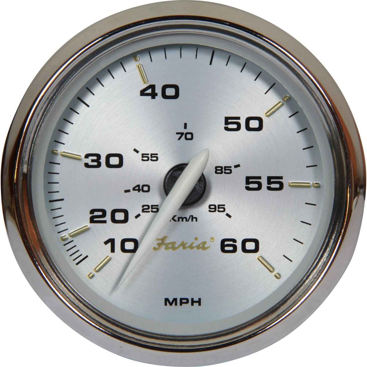 Faria Beede Speedometer in Kronos Style (For Mech Pitot Tube / 60MPH) FAR39009