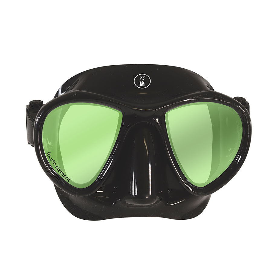 Fourth Element Aquanaut Freediving Mask Black (Contrast) - waterworldsports.co.uk