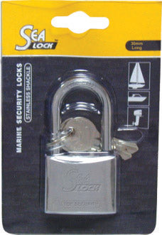 Lalizas Marine Padlock, SeaLock, w/long shackle, 30m
