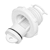 Lalizas Drain Socket, Round, w/Captive Plug, Ø46mm, White