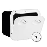 Lalizas MID LINE Storage Hatch w/Lock, White, 380x380mm