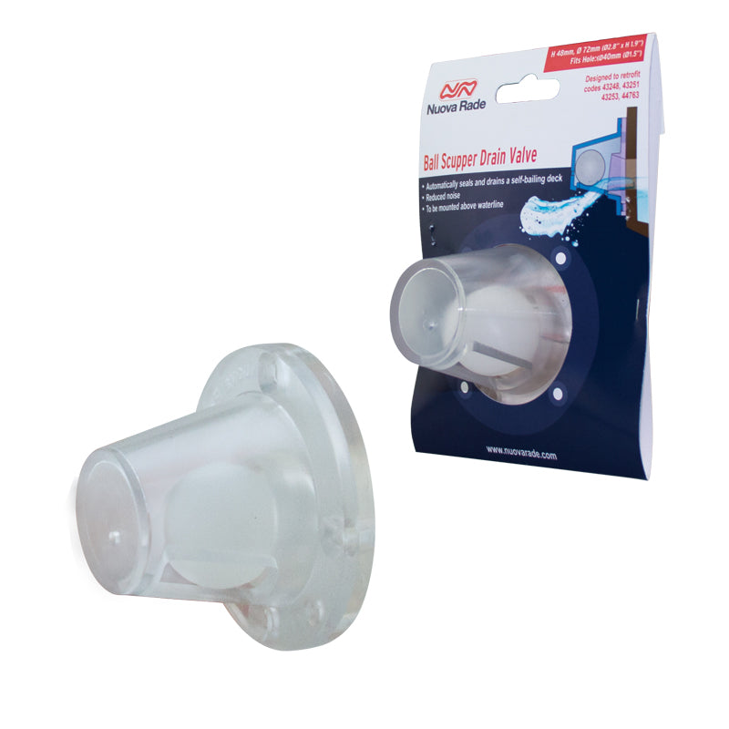 Lalizas Ball Scupper Drain Valve 72mm