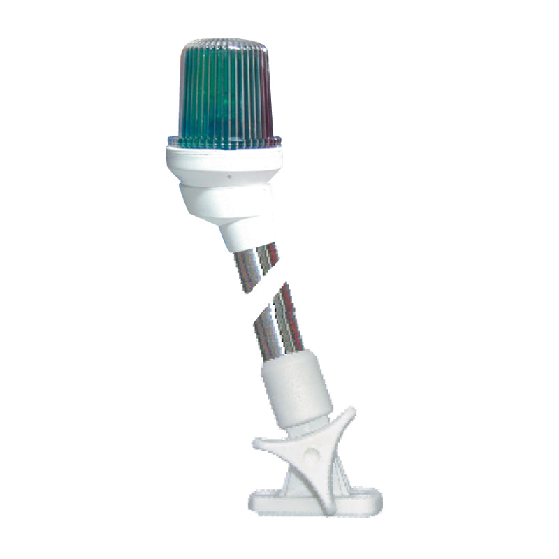 Lalizas Pole Light, Tri-colour, Folding 23cm, with white housing