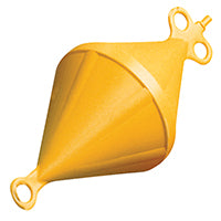 Lalizas Mooring Buoy, Bi-conical, Rigid Plastic, Ext.Ø220mm, Yellow (43433)