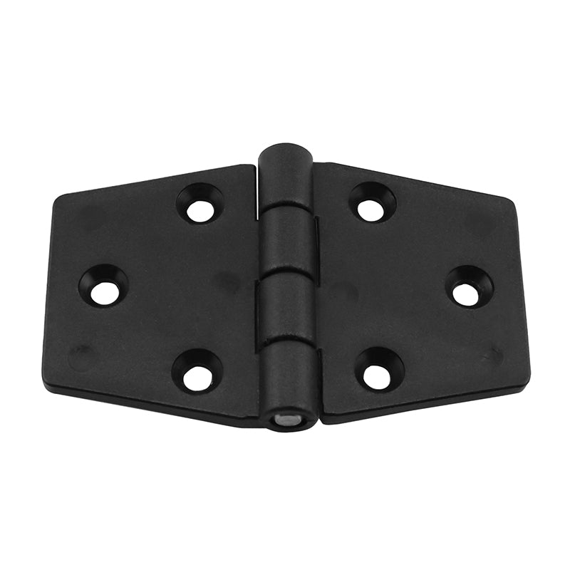 Lalizas Hinge Polyamide, Hexagonal, 95x60x4.5mm, Black