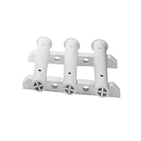 Lalizas Storage Rack Set for 3 Rods, Bulkhead Mount, White