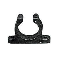 (MOQ OF 20) Lalizas Plastic Support Clip, Screwed, Ø30mm, Black (45210)