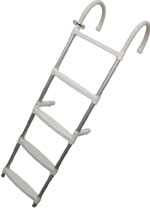 Lalizas Ladder, 5 steps, Aluminium, L1360xW350mm